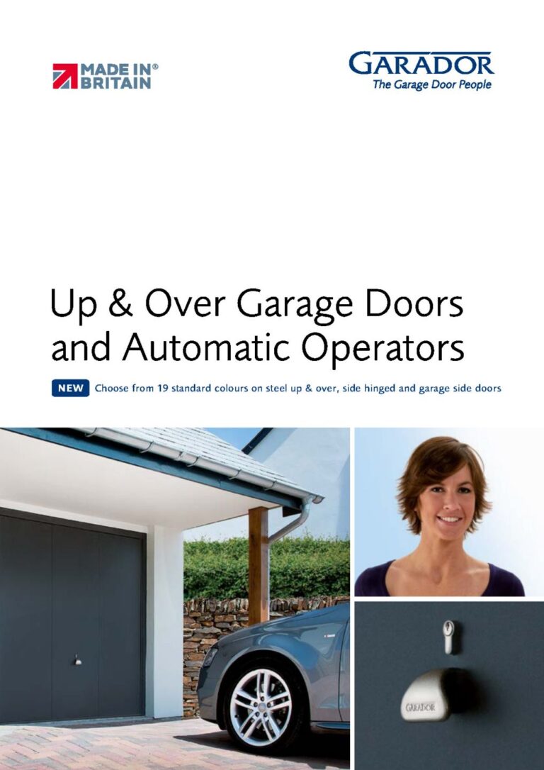 Garador Up & Over Garage Door Brochure